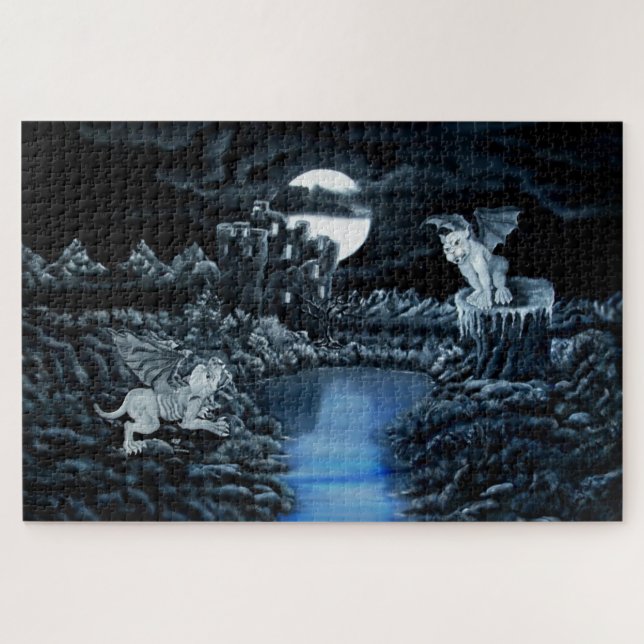 Golem vs Dolem District Fight Jigsaw Puzzle (Horizontal)