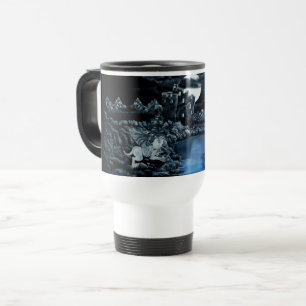 Golem vs Dolem District Fight Travel Mug