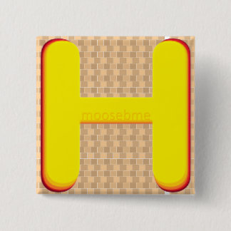 Golen Capitol "H" on Tan Thatch 15 Cm Square Badge