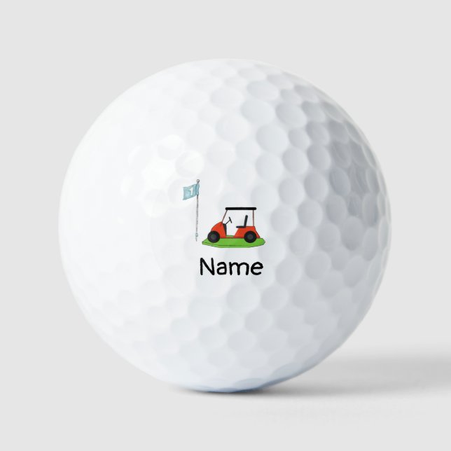 Golf  1st birthday golf party balls (Front)