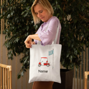 Golf  1st birthday golf party tote bag