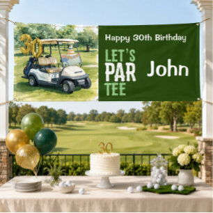 Golf 30th Birthday for golfer party Banner
