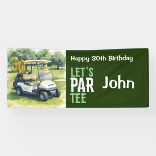 Golf 30th Birthday for golfer party  Banner