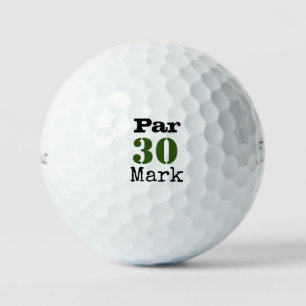 Golf 30th Birthday Par tee thirty party Balls