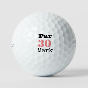 Golf 30th Birthday Par tee thirty party   Golf Balls