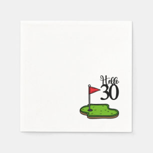 Golf 30th Birthday Par tee thirty party   Napkin