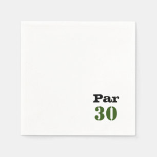 Golf 30th Birthday Par tee thirty party   Napkin