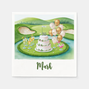 Golf 30th Birthday Par tee thirty party Napkin