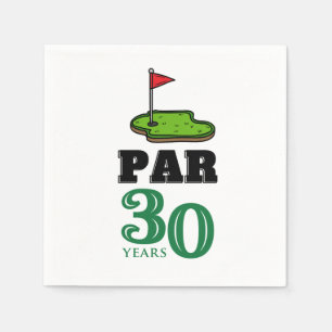 Golf 30th Birthday Par tee thirty party   Napkin