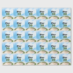 Golf 30th Birthday Par tee thirty party   Wrapping Paper