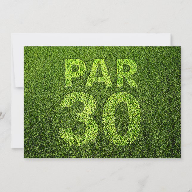 Golf 30th Birthday Party Invitation (Front)