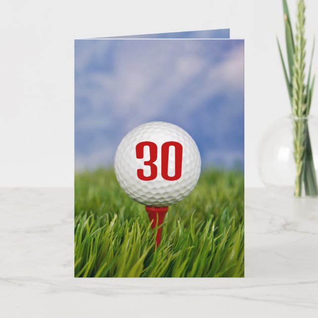 Golf 30th Birthday Party   Invitation (Front)