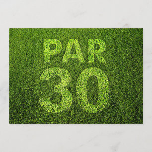 Golf 30th Birthday Party Invitation