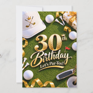Golf 30th Birthday Party invitation