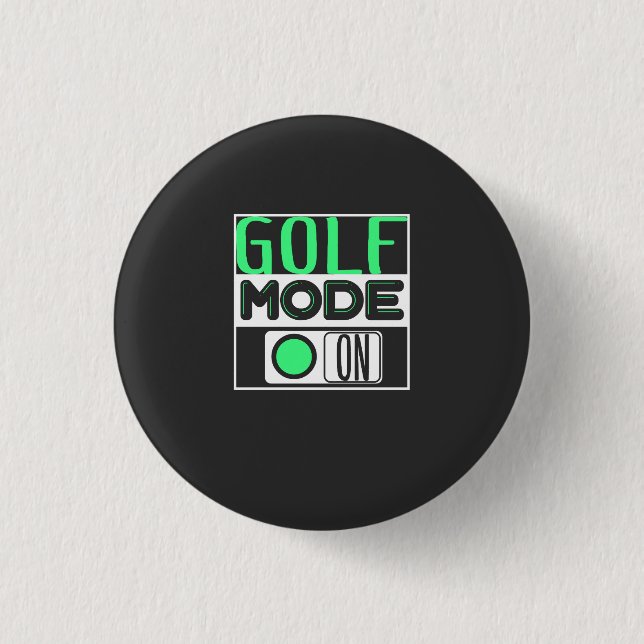 Golf 3 Cm Round Badge (Front)