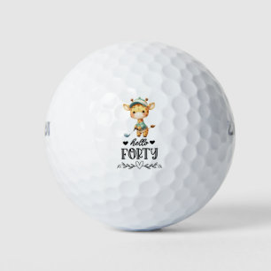Golf  40th birthday party golfer birthday balls