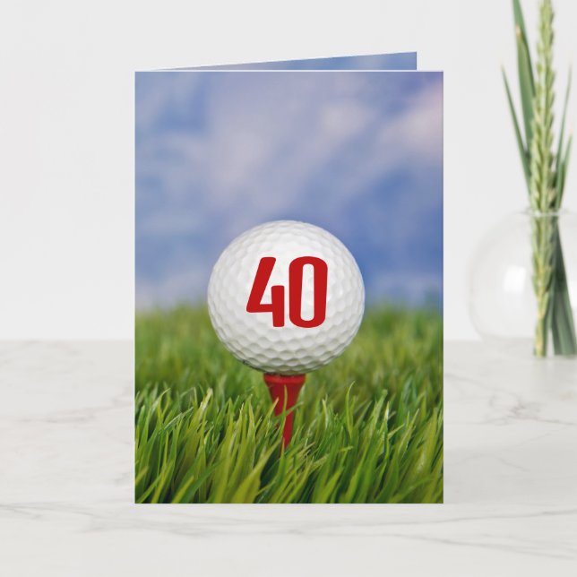 Golf 40th Birthday Party Invitation (Front)