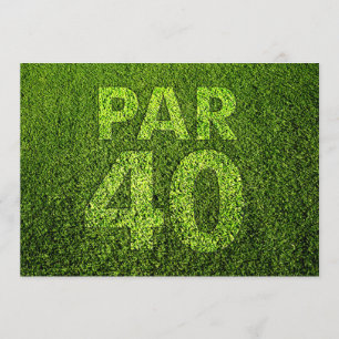 Golf 40th Birthday Party Invitation