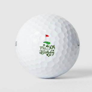 Golf 50th Birthday for golfer Balls