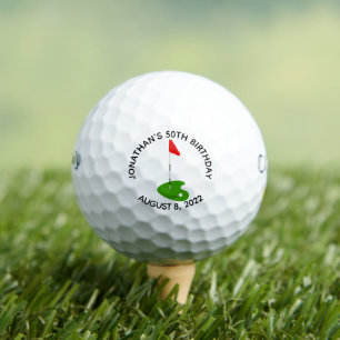 Golf 50th Birthday Party Balls