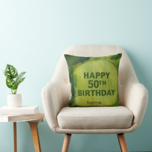 Golf 50th Golf birthday o putting green for golfer Cushion