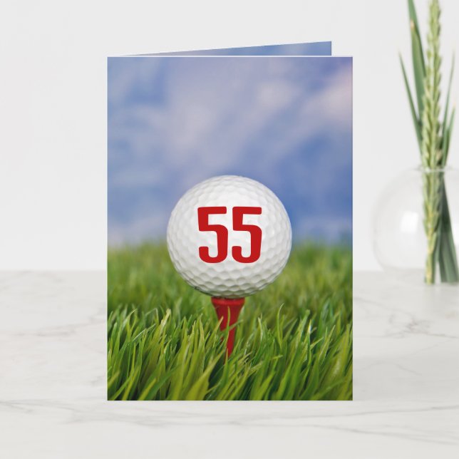 Golf 55th Birthday Party Invitation (Front)