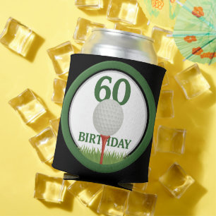 Golf 60th Birthday for Golfer Can Cooler