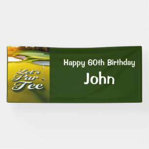 Golf 60th Birthday for golfer party Banner