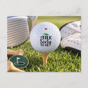 Golf 60th Birthday invitation Postcard
