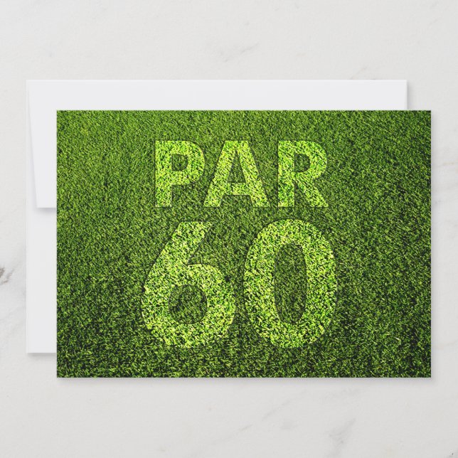 Golf 60th Birthday Party Invitation (Front)
