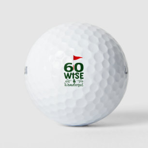 Golf 60th Birthday  to You with Golf Flag  Balls