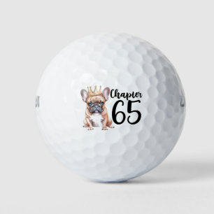 Golf 65th Birthday Celebration with French Bulldog Balls