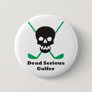 Golf 6 Cm Round Badge