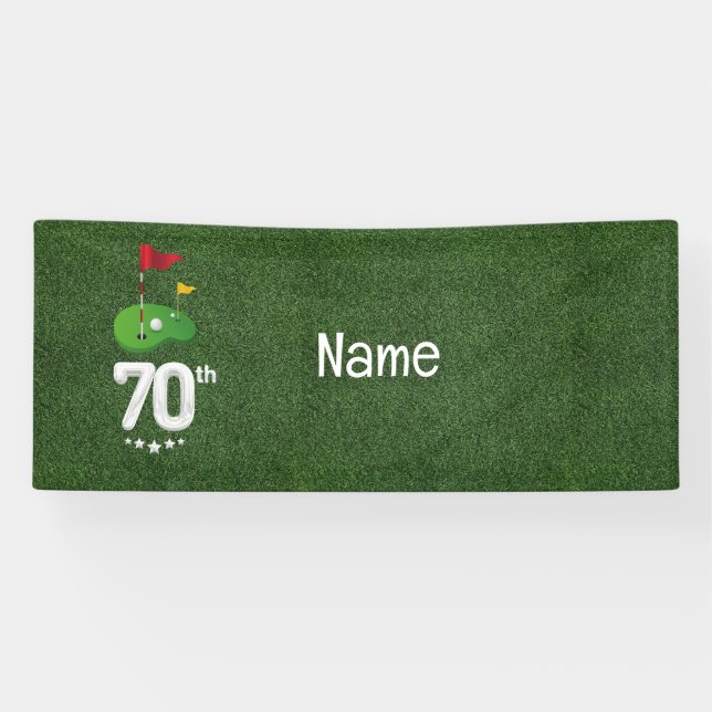 Golf 70th Birthday gifts for golfer    Banner (Horizontal)