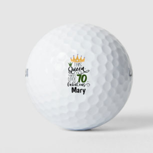 Golf 70th Birthday to You with Golf Flag Balls