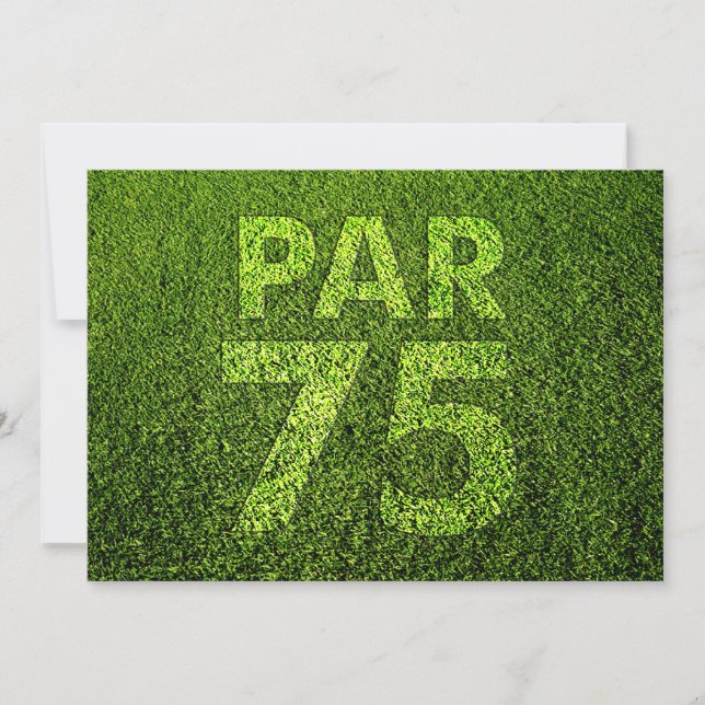 Golf 75th Birthday Party Invitation (Front)
