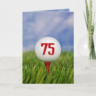 Golf 75th Birthday Party   Invitation