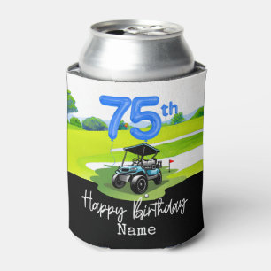 Golf 75th Birthday to Golfer Can Cooler