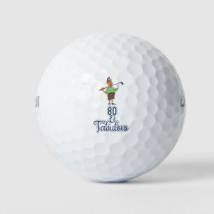 Golf 80th Birthday for golfer Balls