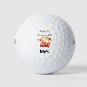 Golf 80th Birthday for Golfer Balls
