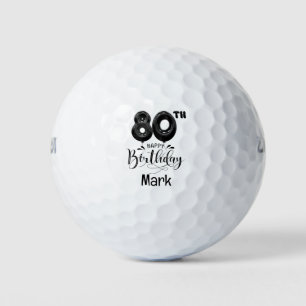Golf 80th Birthday for Golfer Golf Balls