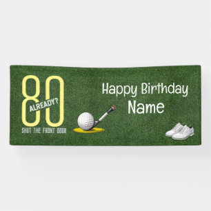Golf 80th Birthday gifts for golfer Banner