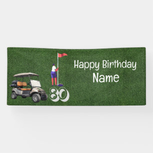 Golf 80th Birthday gifts for golfer Banner