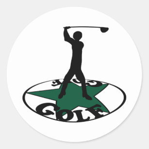 Golf - a wonderful game  classic round sticker