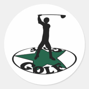 Golf - a wonderful game  classic round sticker
