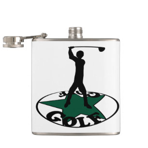 Golf - a wonderful game hip flask