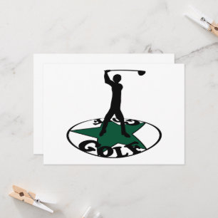 Golf - a wonderful game  invitation