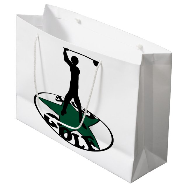 Golf - a wonderful game  large gift bag (Front Angled)