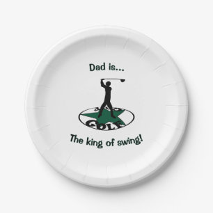 Golf - a wonderful game paper plate