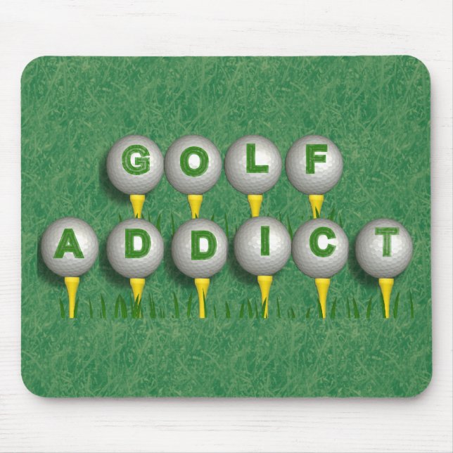 Golf Addict Mouse Mat (Front)